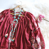 Celine Top in Burgundy (wholesale): Alternate View #2