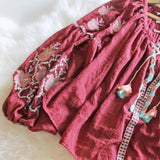 Celine Top in Burgundy: Alternate View #3