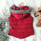 Chalet Cozy Vest in Burgundy: Alternate View #4