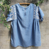 Chambray Boheme Top (wholesale): Alternate View #4