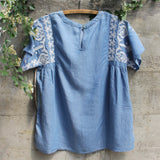 Chambray Boheme Top: Alternate View #4