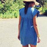 Chambray Clouds Dress: Alternate View #2