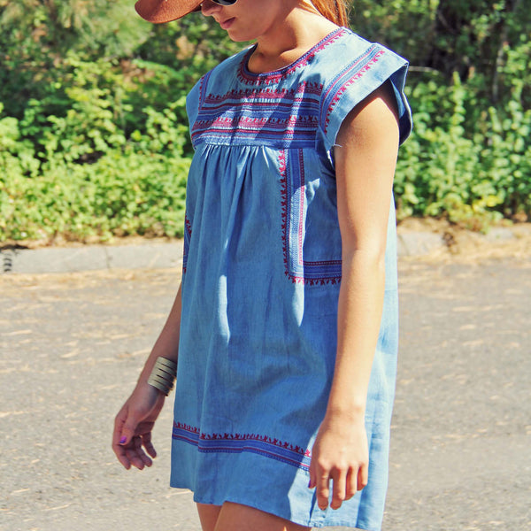 Chambray Clouds Dress: Featured Product Image