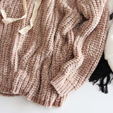 Chenille & Tie Sweater: Alternate View #3