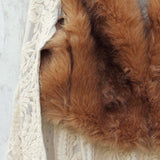 Chumstick Faux Fur Vest in Honey: Alternate View #3