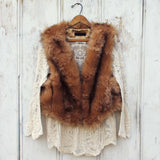Chumstick Faux Fur Vest in Honey: Alternate View #1