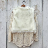 Chumstick Faux Fur Vest in Snow: Alternate View #4