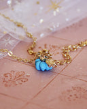Cinderella Necklace in Blue: Alternate View #3