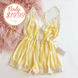 Citrus Romper in Lemon: Alternate View #1