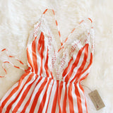 Citrus Romper in Orange: Alternate View #3