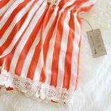 Citrus Romper in Orange: Alternate View #4