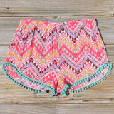 Cloud Break Native Shorts in Pink: Alternate View #1