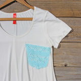 Cloudy Valley Tee in White: Alternate View #2