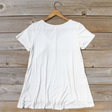 Cloudy Valley Tee in White: Alternate View #3