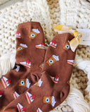 Coffee Break Socks: Alternate View #2