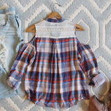 Cold Shoulder Plaid Top: Alternate View #4