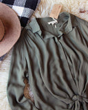 Colorado Tie Top in Olive: Alternate View #2