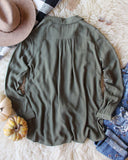 Colorado Tie Top in Olive: Alternate View #4