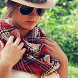 Copper Creek Plaid Scarf: Alternate View #2