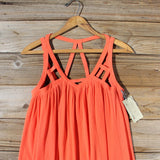 The Cage Dress in Orange: Alternate View #2
