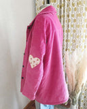 Vintage Corduroy Heart Coat: Alternate View #2