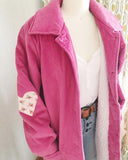 Vintage Corduroy Heart Coat: Alternate View #6