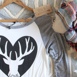 Cozy Antler Tee: Alternate View #2