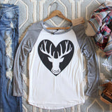 Cozy Antler Tee: Alternate View #1