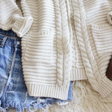 Cozy Bundle Sweater in Cream: Alternate View #3