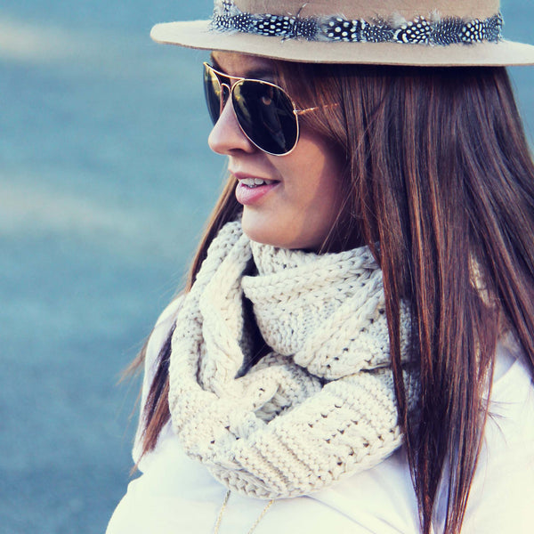 Cozy Cable Knit Scarf: Featured Product Image