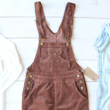 Cozy Corduroy Overalls in Rust: Alternate View #2