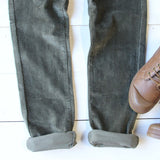 Cozy Corduroy Overalls in Sage: Alternate View #3