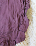 Cozy Elbow Patch Tee in Mauve: Alternate View #3
