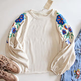 Cozy Embroidered Sweatshirt: Alternate View #1