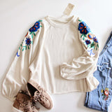 Cozy Embroidered Sweatshirt: Alternate View #2