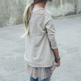 Cozy Oatmeal Sweatshirt: Alternate View #1