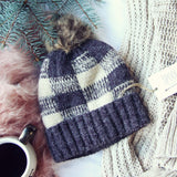 Cozy Plaid Beanie: Alternate View #1