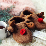 Cozy Reindeer Slippers: Alternate View #3