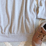 Cozy Sweatshirt Dress in Gray: Alternate View #3