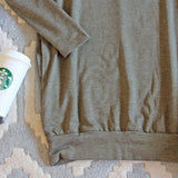 Cozy Sweatshirt Dress in Olive: Alternate View #3