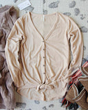 Cozy Tie Thermal in Cream: Alternate View #2