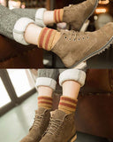 Cozy Hiker Socks in Mustard: Alternate View #3
