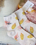 Cozy Pinecone Socks: Alternate View #2