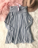 Cozy Thermal Dress in Gray: Alternate View #1