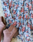 Crescent Flower Top in Gray: Alternate View #4