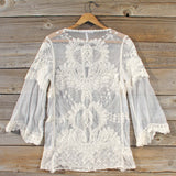 December Lace Blouse in Cream: Alternate View #4