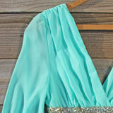 December Snow Dress in Mint: Alternate View #2