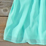 December Snow Dress in Mint: Alternate View #3