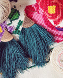 Desert Fringe Earrings in Cactus: Alternate View #2