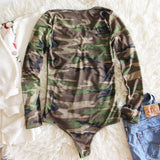 Dixon Cozy Bodysuit in Camo: Alternate View #3